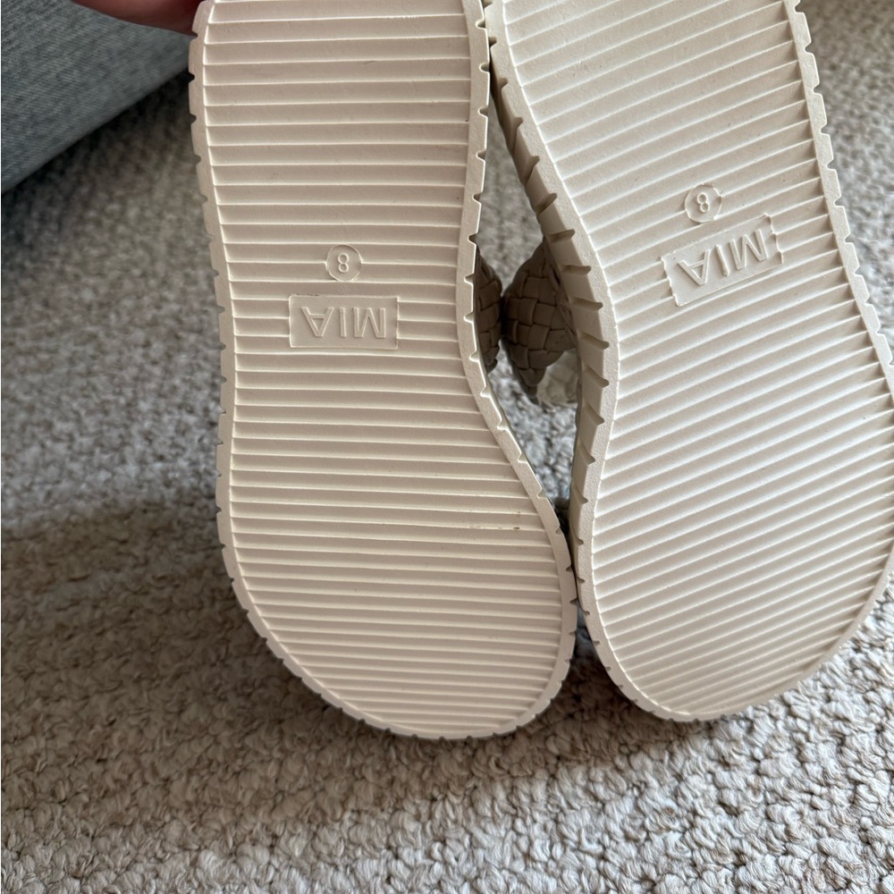 Mia Beige Platform Sandals View 3